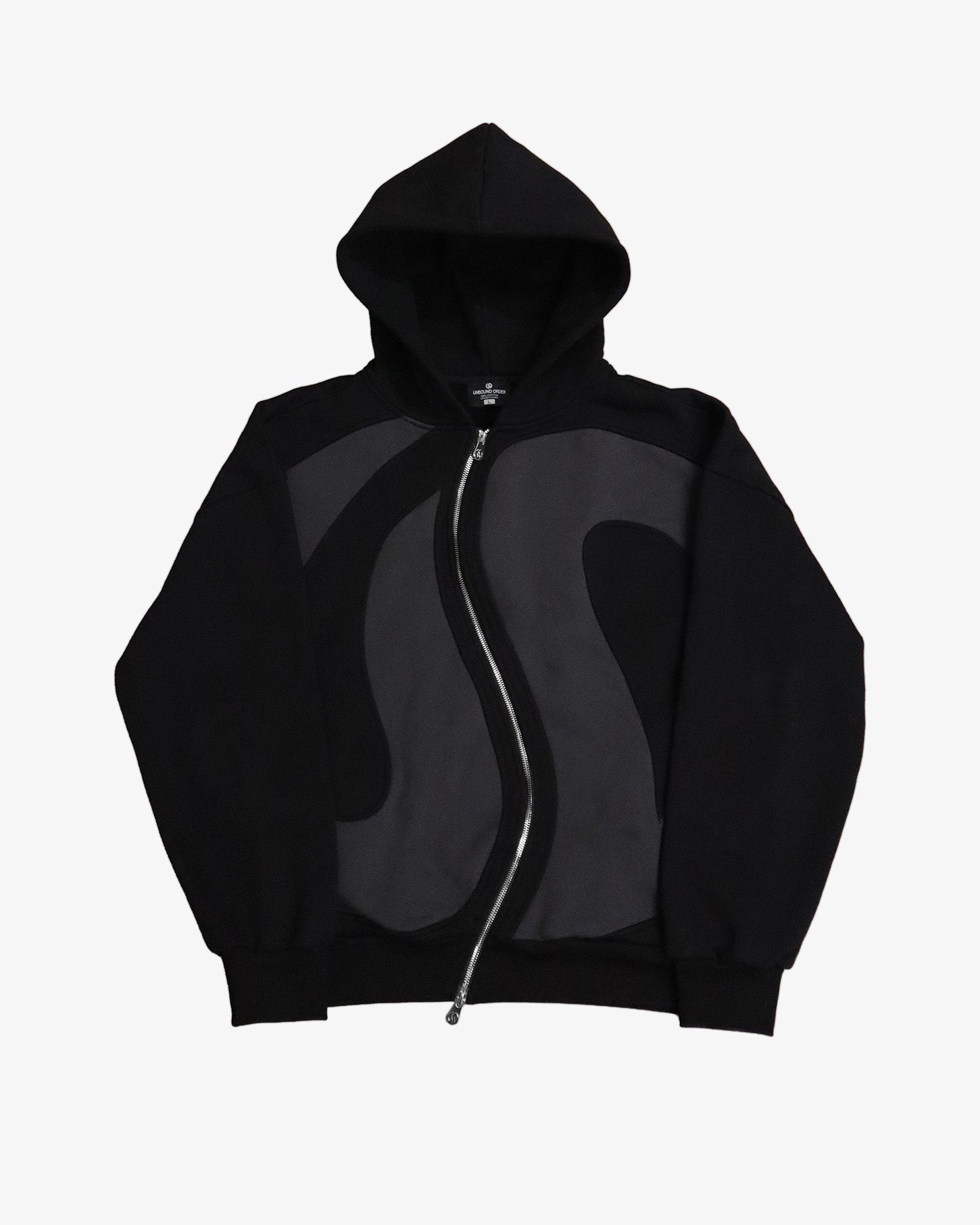 Curved Zipper Hoodie