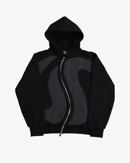 Curved Zipper Hoodie