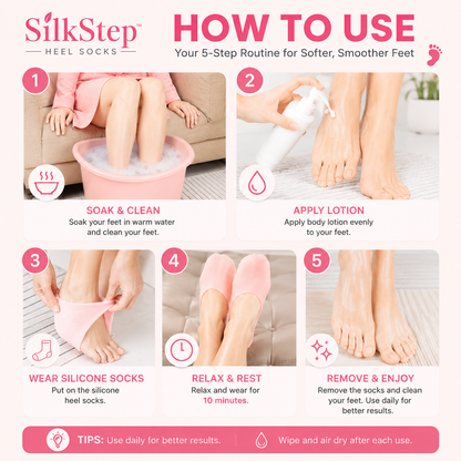 SilkStep™ Heel Socks