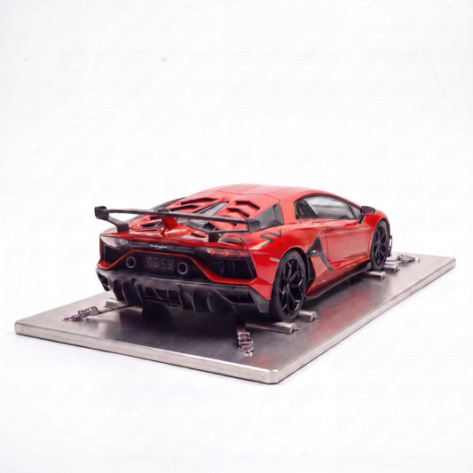 Red Lamborghini Aventador SVJ
